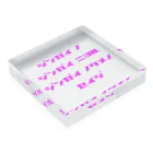 LUNARHOLIC STOREの<BASARACRACY>人外の人外による人外のための政治（カタカナ・ピンク） Acrylic Block :placed flat