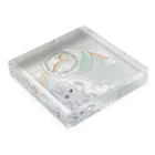 sayahartのNIJIとKUMO（momokaシリーズ） Acrylic Block :placed flat