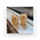 イカのお店のぶたっちととんきちと旅に出よう Acrylic Block