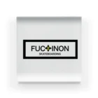 FUCKINONのロゴ アクリルブロック