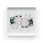 ヒャナヒュ-のナマケモノとマシュマロココア Acrylic Block