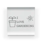 A33のI LOVE GARDENING Acrylic Block