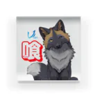 喰(くう)🐺🖤🍖@4/1デビューの喰(くう)＠ギンギツネのロゴ Acrylic Block