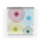 Contemporary　ArtのMandala pattern Acrylic Block