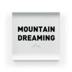 grat craftのMOUNTAIN DREAMIMNG (black text) アクリルブロック