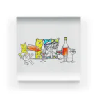 PUNK TV ART SHOPのcrazy wine party  Acrylic Block