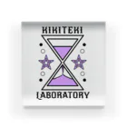 KIKITEKI_LABORATORYの砂時計 薄紫 アクリルブロック