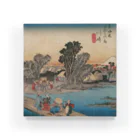 寿めでたや(ukiyoe)の歌川広重_東海道五拾三次之内　川崎 六郷渡舟 Acrylic Block