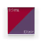 Erlang and Elixir shop by KRPEOのErlang and Elixir アクリルブロック