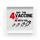 wakodentalのワクチン4回接種済み アクリルブロック