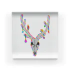 malxileの鹿のクリスマス アクリルブロック