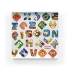 tawtawのAlphabet Animals - square Acrylic Block