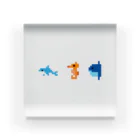 GRITの粗ドット絵・海の生き物シリーズ Acrylic Block