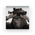 happy-maruのBest introvert （内向型最高）グッズ Acrylic Block