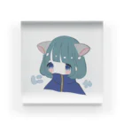 眠兎のねこ耳少女 Acrylic Block