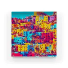 TakashiSのcolorful houses Acrylic Block