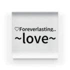Ainun_world🌏の♡For everlasting. .   ~love~ Acrylic Block