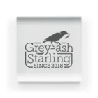 Grey-ash StarlingのGrey-ash Starling Acrylic Block