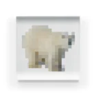 PITTEN PRODUCTSのPIXEL_ANIMAL_02(POLARBEAR) Acrylic Block