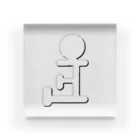 Secret CharityのCocoCannon立体風ロゴ（表） アクリルブロック