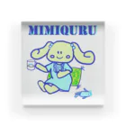  #satisfyingのMIMIQURU　ミミキュル　リラックス Acrylic Block