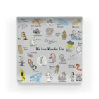 tarao storeのWe Live Wonder Life Acrylic Block