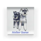 Atelier-Queueのミニチュアシュナウザー・カップル Acrylic Block