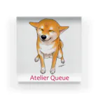 Atelier-Queueの笑う柴犬 アクリルブロック