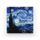 art-laboratory 絵画、芸術グッズのゴッホの「星月夜」キーホルダー、缶バッジ、クッション Acrylic Block