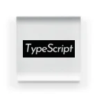 engineer-styleのTypeScript ボックスロゴ (黒) アクリルブロック