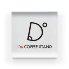 I'm COFFEE STAND （アイムコーヒースタンド）のI'm COFFEE STANDオリジナルロゴ アクリルブロック