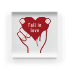 t-shirts-cafeのFall in love Acrylic Block