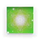 quantumwaveのビッグバンとメタトロンキューブ　アクリルブロック　グリーン Acrylic Block