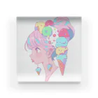 ヤバいTシャツ屋しゃんの暑い夏はアイスだ010！ Acrylic Block