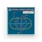 満西瑠（まんせる）の満西瑠地下鉄道（路線図） アクリルブロック