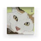 猪猫の小満　お顔アップの三毛猫 Acrylic Block