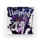 loveclonesのHAUNTED ハロウィンお化けと魔女の黒椅子 Acrylic Block