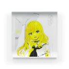 loveclonesのSKY-CLOUD-SEA 06/09 線画 ガールズイラスト Acrylic Block