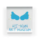 HI-KUN ART MUSEUM　　　　　　　　(ひーくんの美術館)のオリジナルロゴ アクリルブロック
