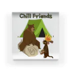 A&D Laid back lifeのChill friends  Acrylic Block