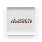 clearance official shopのclearance オフィシャルロゴ グッズ Acrylic Block