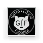 GattoLibero_FabbricaのGattoLiber Fabbricaマルロゴ アクリルブロック