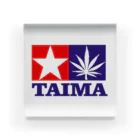 おもしろいTシャツ屋さんのTAIMA 大麻 大麻草 マリファナ cannabis marijuana アクリルブロック