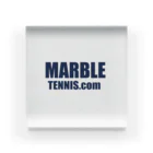 MABLE-TENNIS.comのMARBLE TENNIS.com (Navy logo） Acrylic Block