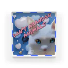 多賀家猫六商店（旧　猫の事務所）のDon't abandon animals アクリルブロック