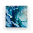 しばさおり jasmine mascotの青い花 アクリルブロック