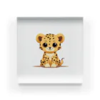 BunnyBloomのcute cheetah アクリルブロック