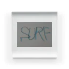 SURF810のSURF 文字(青影) Acrylic Block