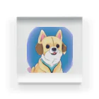 デザインフィンドのかわいい犬のベリー君 Acrylic Block