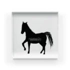 みんなのみすたーさんの silhouette horse アクリルブロック